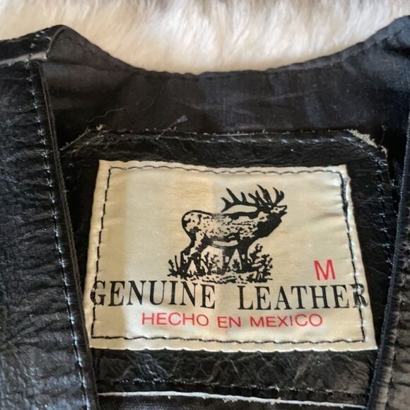 Leather vest M (4599) - Picture 2 of 7